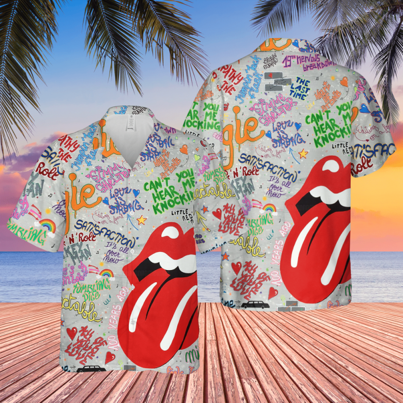 the rolling stones songs tongue logo hawaiian shirt The Rolling Stones Songs Tongue Logo Hawaiian Shirt IDF84674 Idea Fanatic