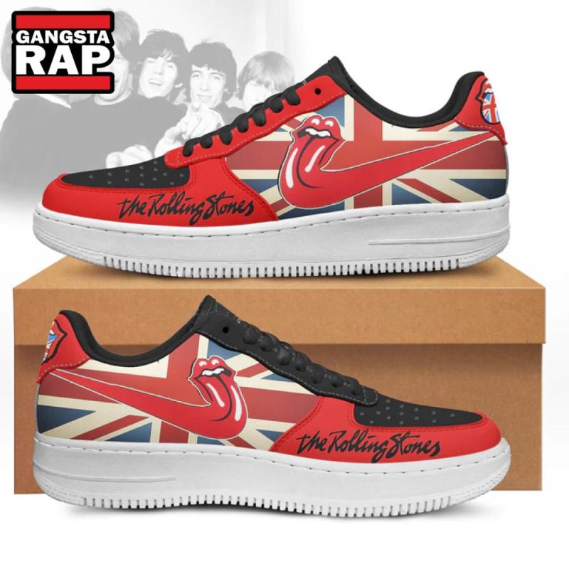 the rolling stones usa flag air force 1 sneaker shoes8748 The Rolling Stones USA Flag Air Force 1 Sneakers IFDDAF10054 Idea Fanatic