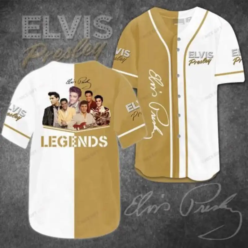 vintage elvis presley baseball jersey classic rock n roll apparel 1 1 Vintage Elvis Presley Baseball Jersey IDF104325 Idea Fanatic