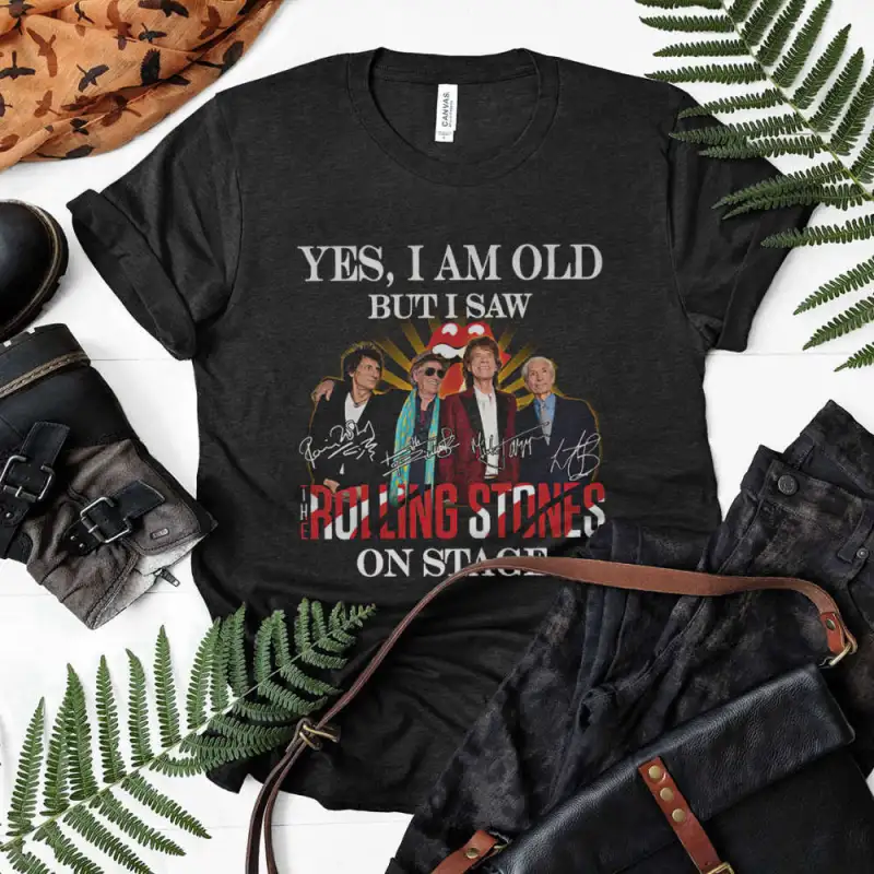 yes i am old but i saw the rolling stones on stage signatures shirt ls hoodie 1 Yes I am old but I saw The Rolling Stones on stage signatures shirt, ls, hoodie IDF147362 Idea Fanatic